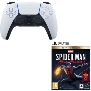 visuel produit manette ps5 avec spiderman miles morales edition ultimate