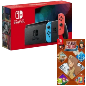 console switch néon l'aventure layton visuel produit