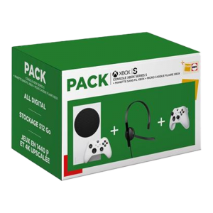 pack xbox series s avec manette et casque visuel produit