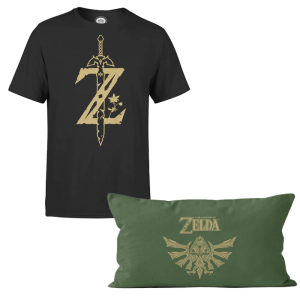 t shirt zelda avec coussin visuel produit