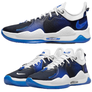 baskets pg5 nike modèle bleu visuel produit