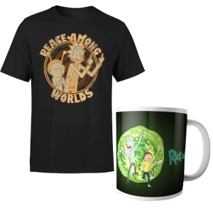 lot rick et morty t-shirt mug visuel produit