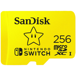 Carte micro SDXC 256 Go etoile mario visuel produit