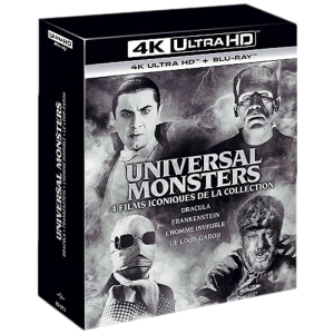 Coffret Universal monsters 4 Films 4K