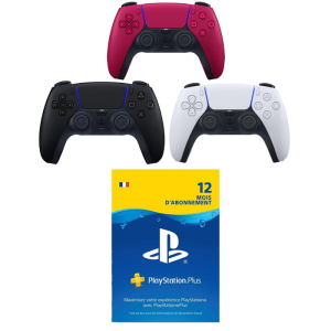 promo psN 12 mois avec manette dualsense cosmic red