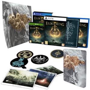 elden ring launch edition steelbook ps5, ps4, xbox, pc visuel produit