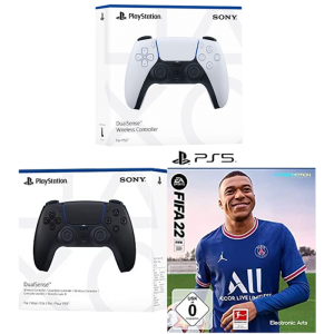 manette ps5 avec fifa 22 visuel produit mixte