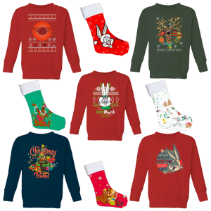 pull de noel looney toons chaussettes visuel produit v2