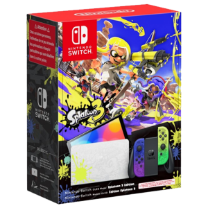 Console swtich Oled splatoon 3 boite market visuel-produit
