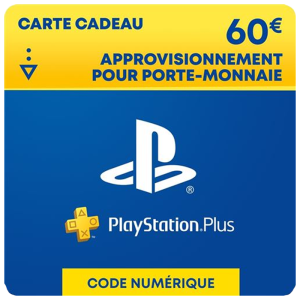 carte psn 60 euros en promo pour acheter abonnement psn 12 mois visuel produit