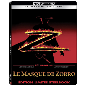 le masque de zorro 4k steelbook visuel produit