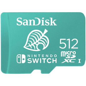 Carte Micro SDXC Animal Crossing 512 GO