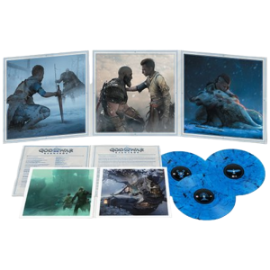 vinyles god of war ragnarok bleu visuel produit