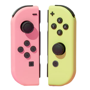 joy con pastel rose et jaune visuel produit