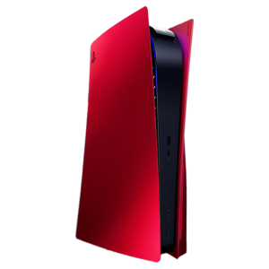 façade ps5 cover volcanic red visuel produit