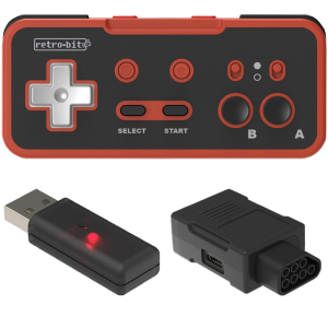 manette sans fil retrobit origin8 switch rouge et noire visuel produit