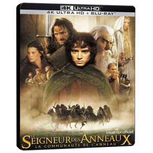 la communauté de l'anneau 4k steelbook provisoire