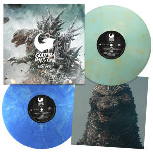 vinyles godzilla minus one vert bleu visuel produit