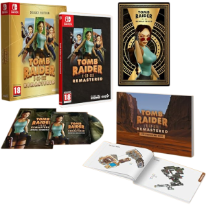 tomb raider 1 2 3 remastered deluxe edition switch visuel produit