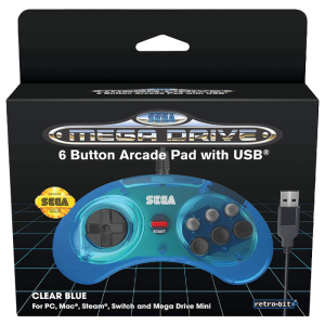 manette sega saturne translucide switch pc megadrive mini visuel produit