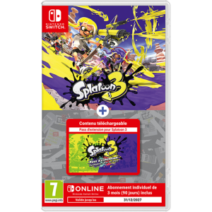 splatoon 3 switch pass dextension 3 mois online visuel produit