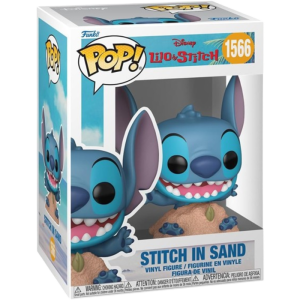 funko pop stitch dans le sable visuel produit