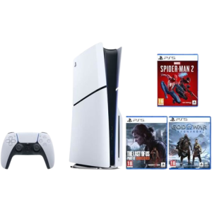 pack ps5 slim standard spiderman 2 god of war ragnarok the last of us 2 visuel produit