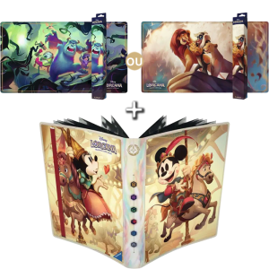 Pack Disney Lorcana Tapis de jeu + Portfolio Mickey produit v2